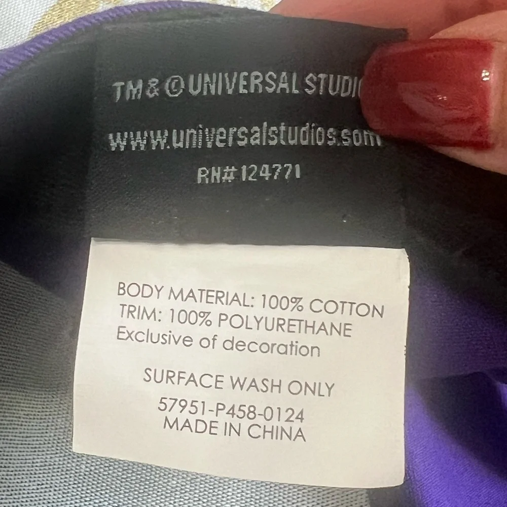 Universal Studios Purple and Black Hat